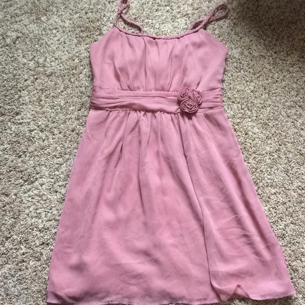 Rose pink cocktail dress
